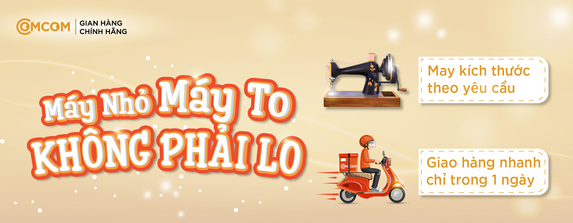 May kích thước theo yêu cầu