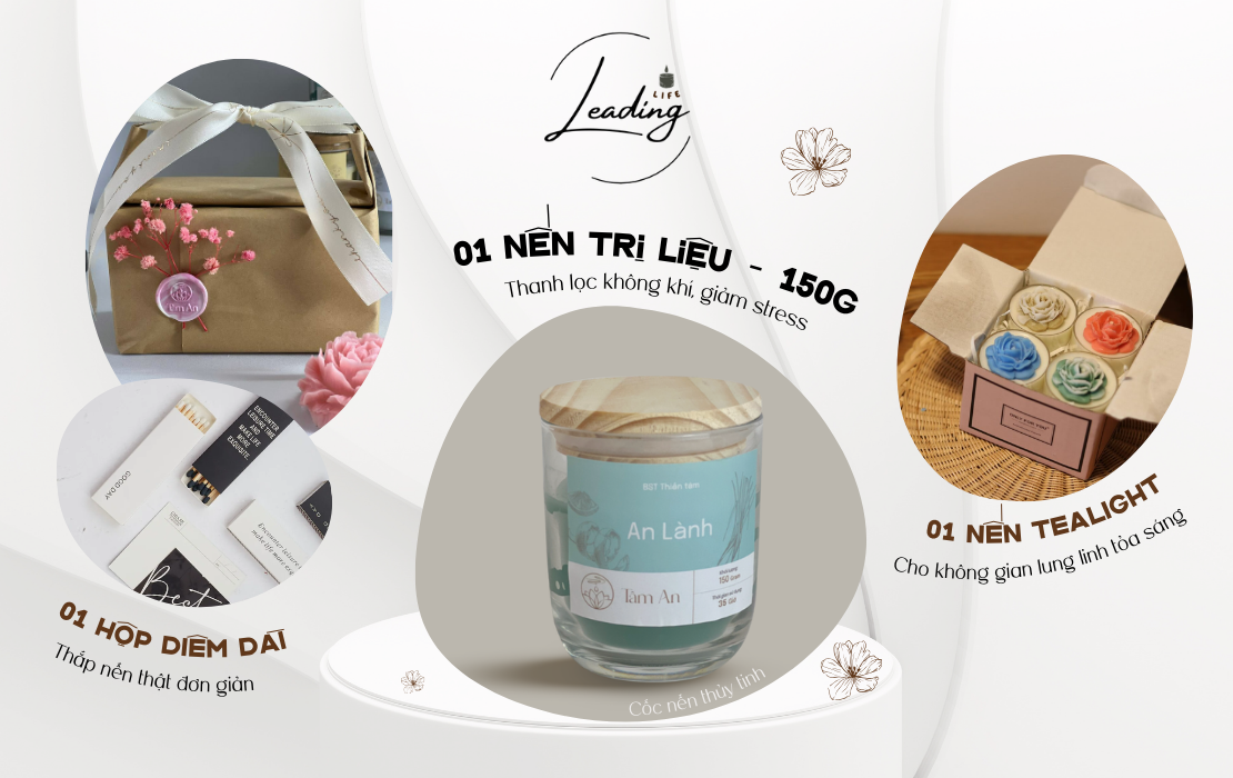 Nến thơm trị liệu cao cấp