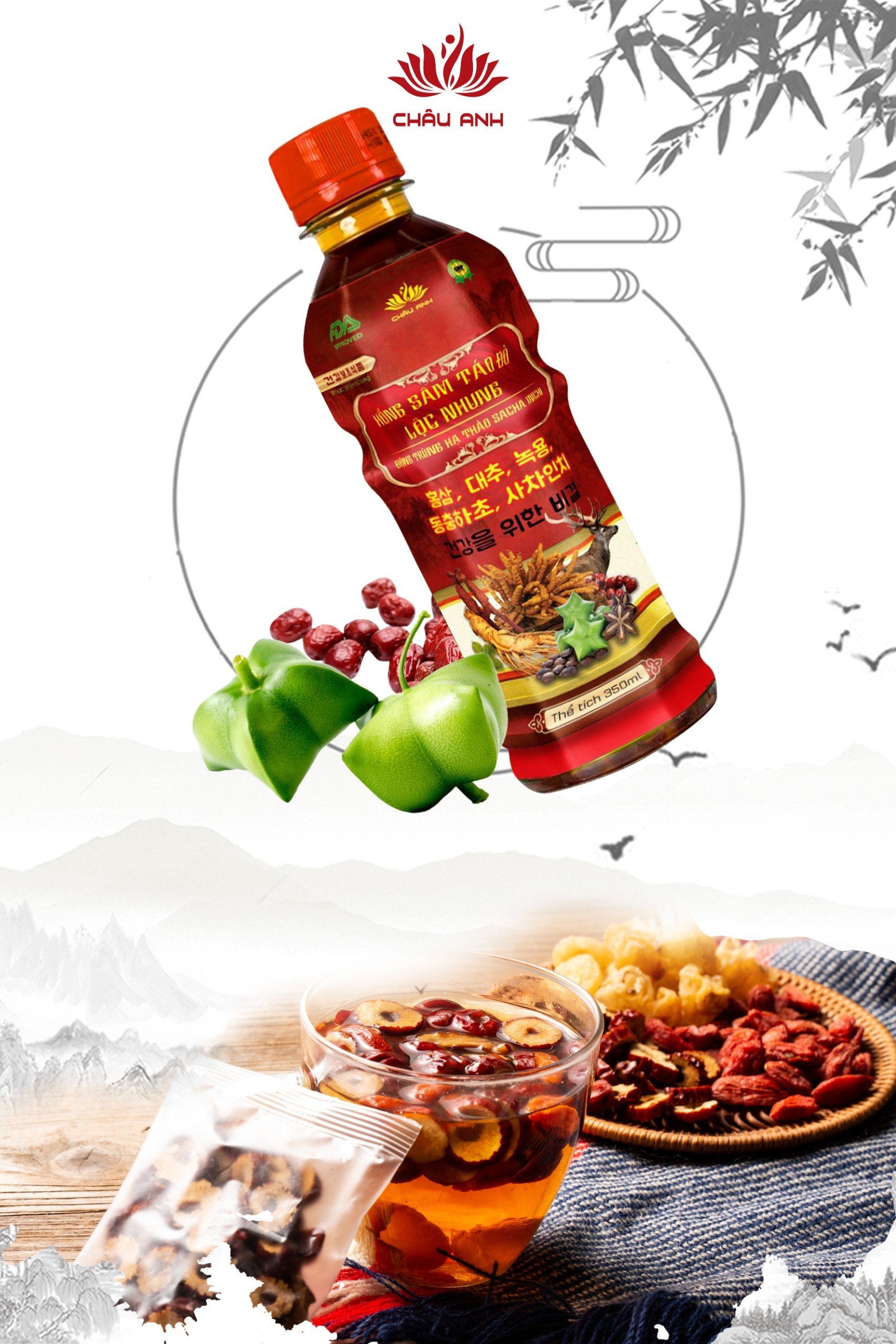 Thùng Hồng sâm sachi 12 chai