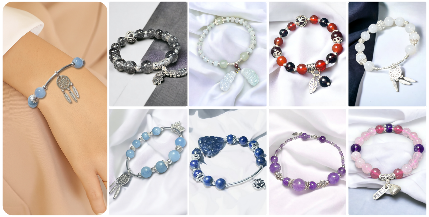 VÒNG ĐÁ TỰ NHIÊN MIX PHỤ KIỆN