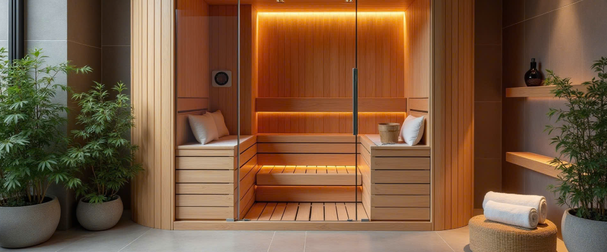 Cabin Sauna trong nhà