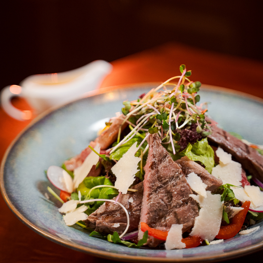 salad - steak - ha noi