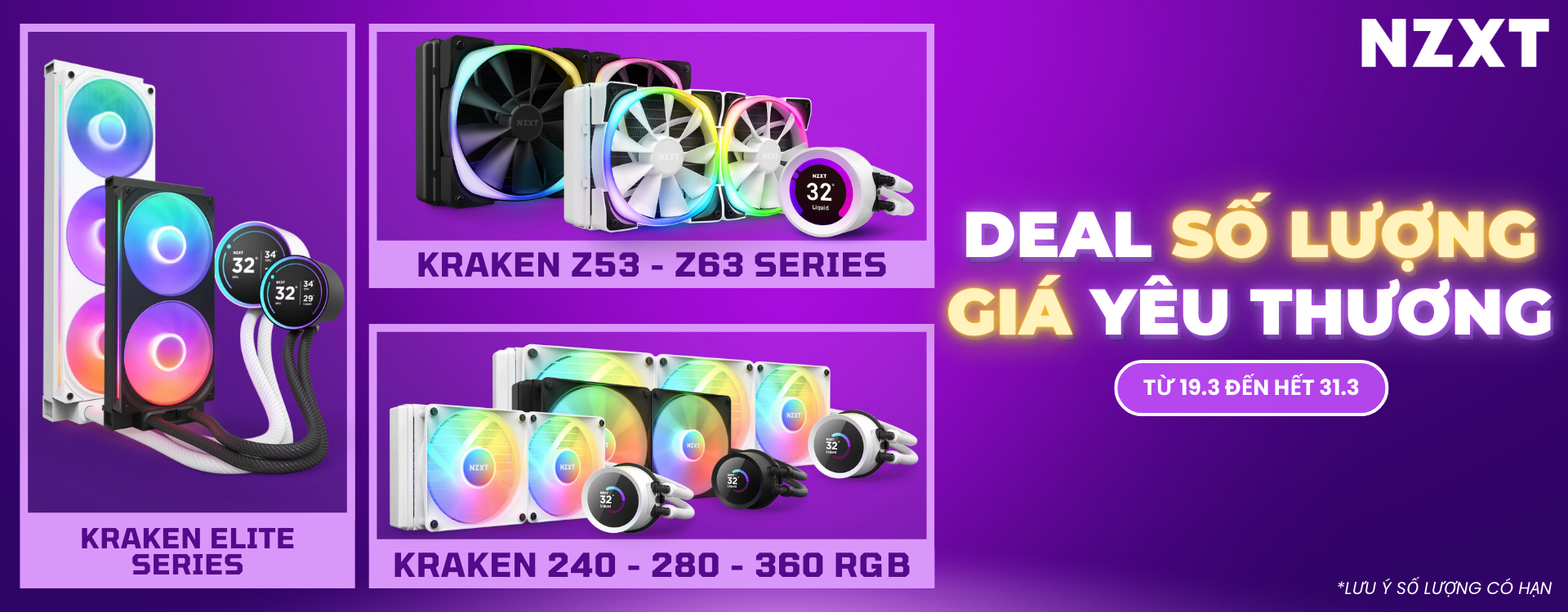 TẢN NƯỚC AIO NZXT KRAKEN SERIES