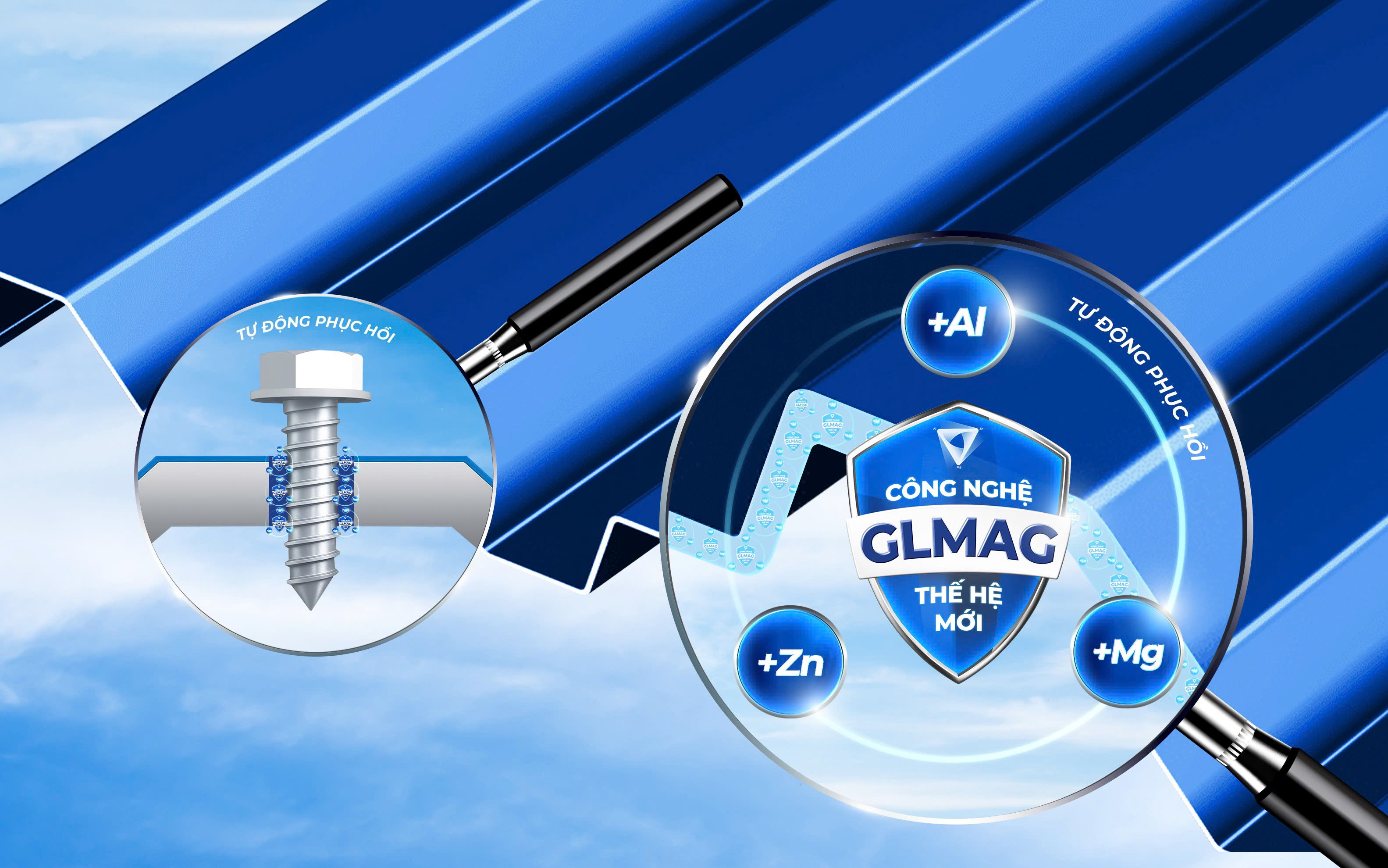GLMAG - CHUYÊN GIA KHẮC PHỤC RỈ SÉT TẠI MÉP CẮT, VẾT KHOAN