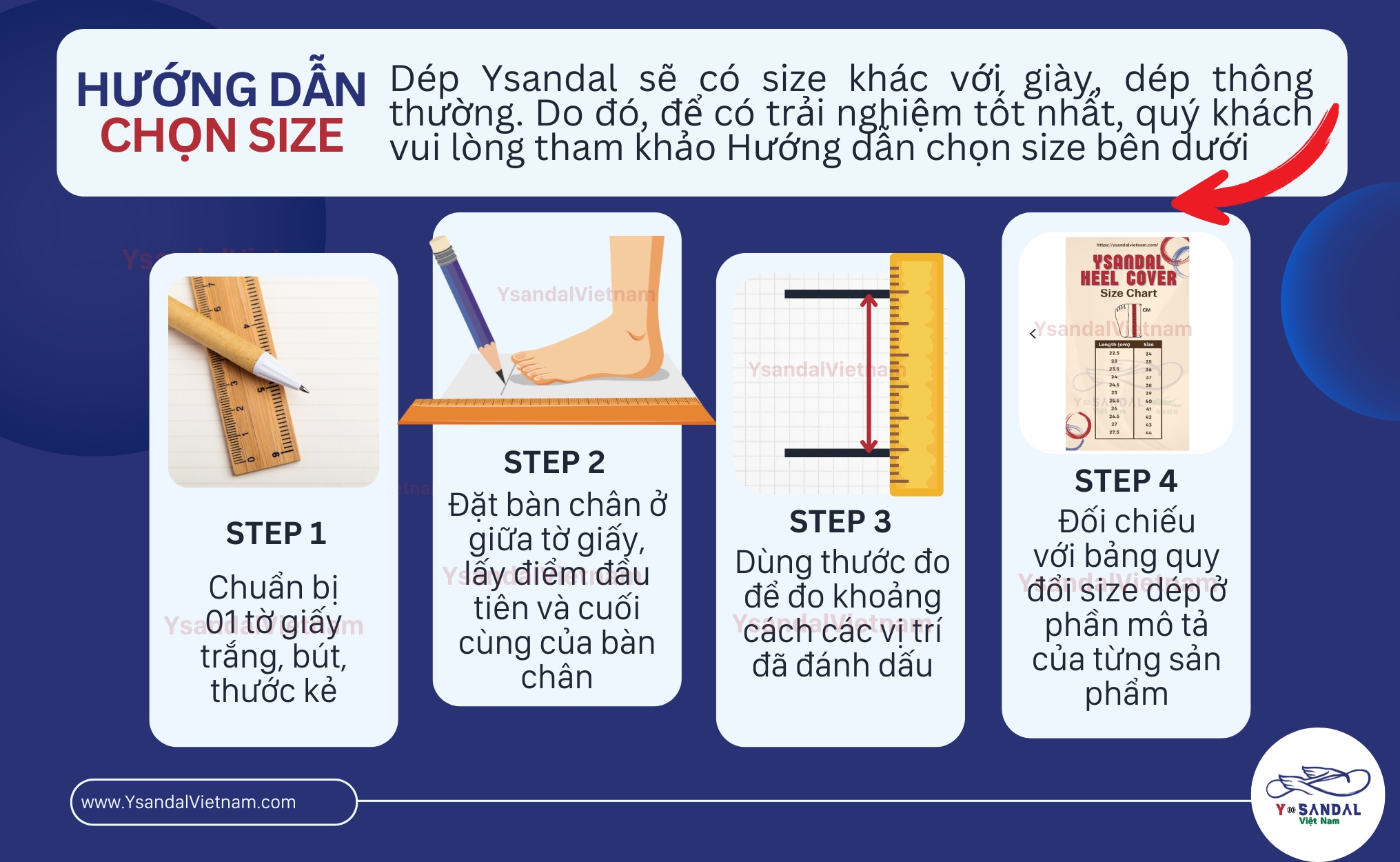HƯỚNG DẪN CHỌN SIZE