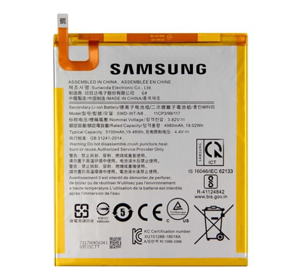 Pin Samsung Tab