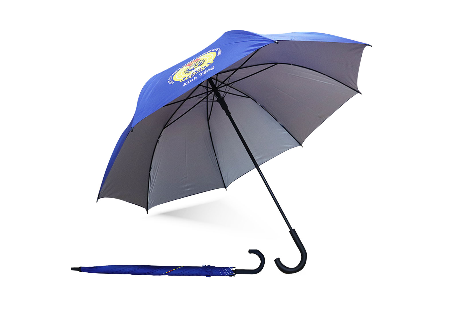 Ô dù cầm tay thẳng thân kèo sắt 