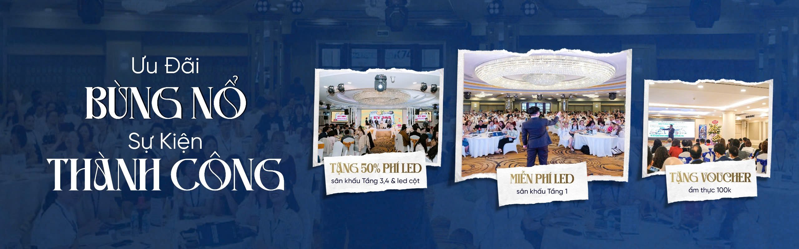 Ưu đãi tổ chức sự kiện đào tạo