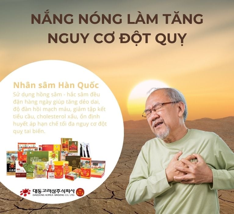 Nắng nóng - Đột quỵ, tai biến
