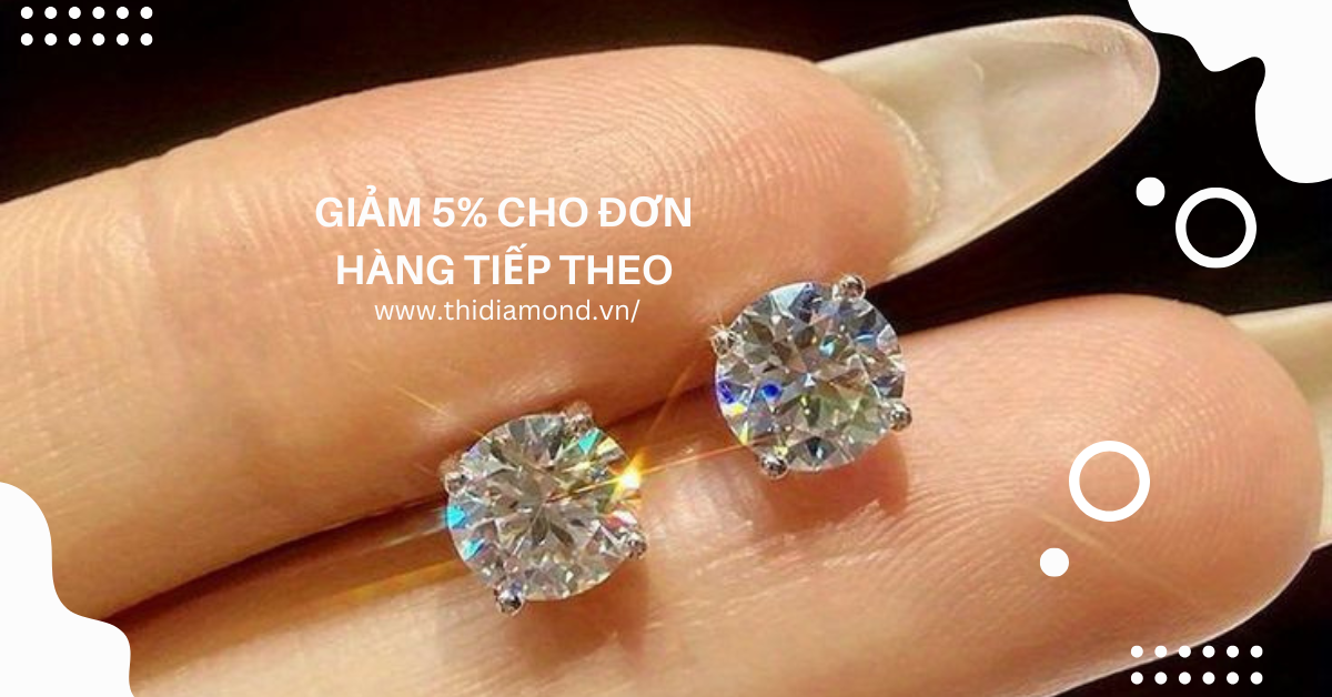 Bông nụ Moissanite