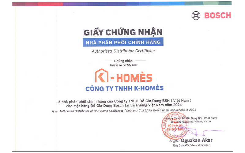 Nhà phân phối chính hãng của Bosch