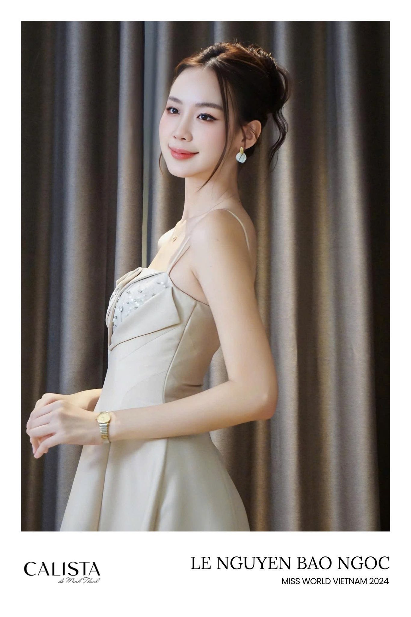 Miss Word Vietnam 2024 Le Nguyen Bao Ngoc in our Luceris Dress