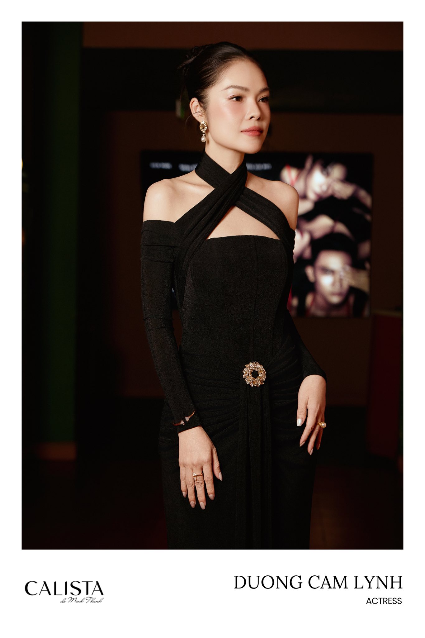 Actress Duong Cam Lynh in our Maelis Dress 