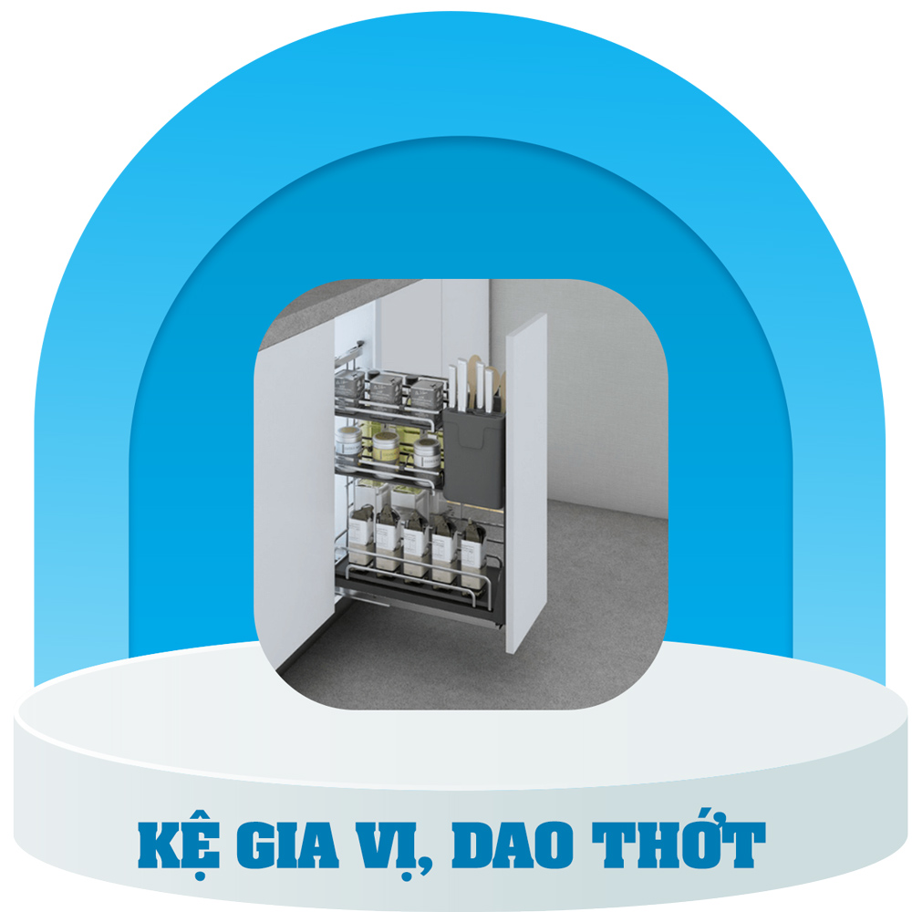 Kệ gia vị, dao thớt