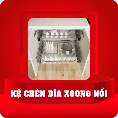 Kệ chén dĩa, xoong nồi