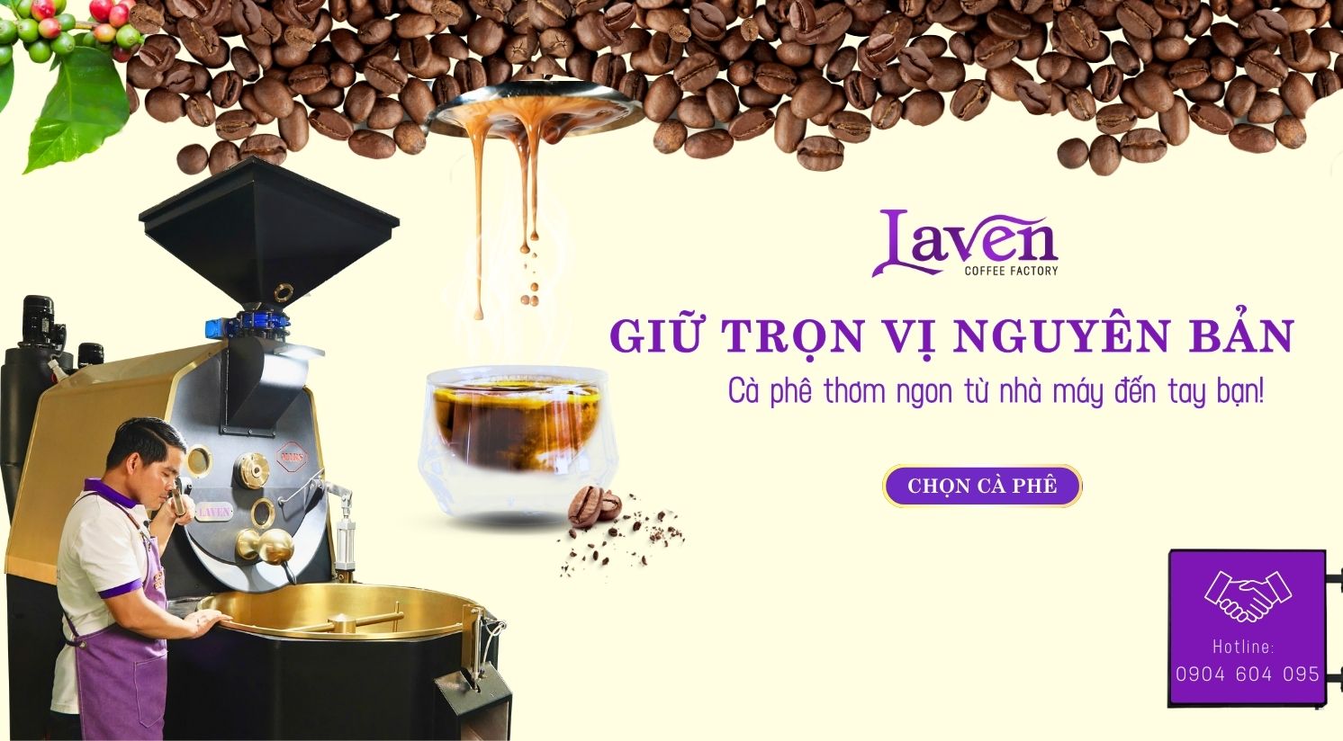 Cà phê nguyên bản - hương vị thơm ngon từ nhà máy đến tay bạn.