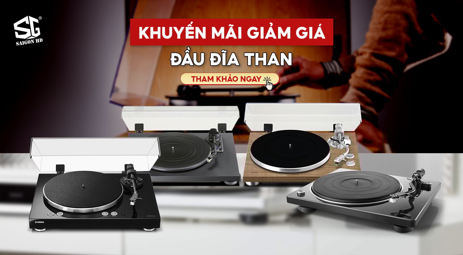 Chương trình khuyến mãi giảm giá Đầu đĩa than