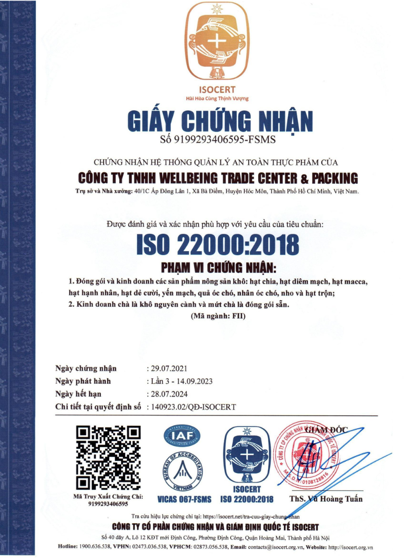 Chứng nhận ISO