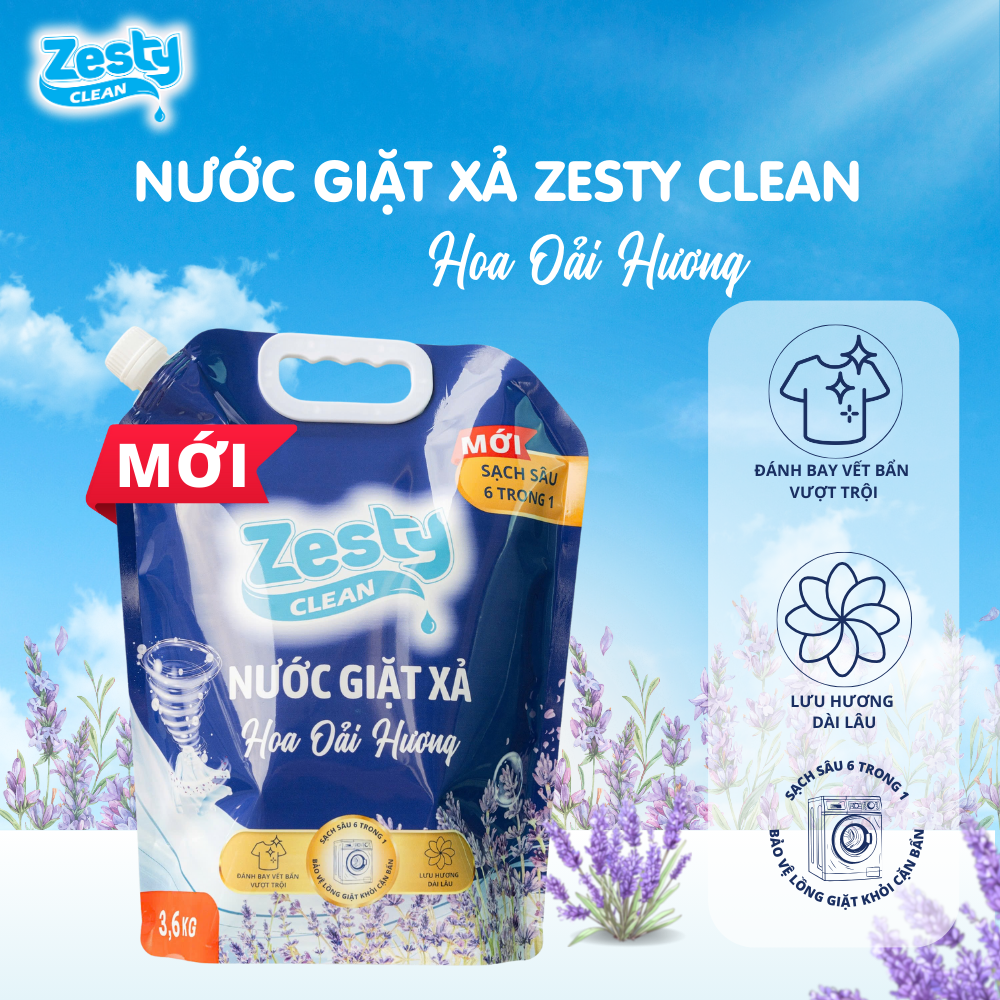 Zesty Clean - Sạch sâu, thơm lâu, tiết kiệm