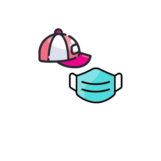 Khẩu trang, Dép, Mũ