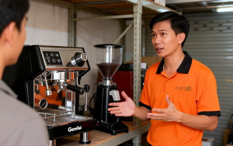 Cho thuê máy cà phê