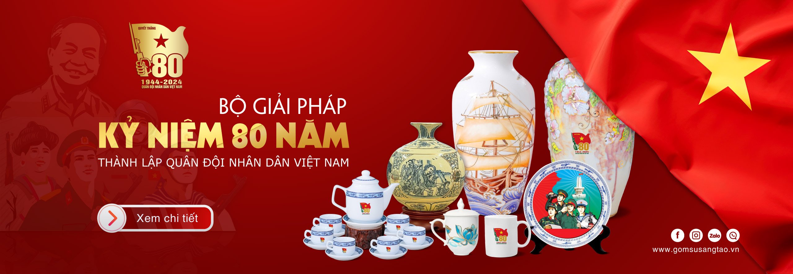 Giải pháp quà tặng 80 năm ngày thành lập Quân đội