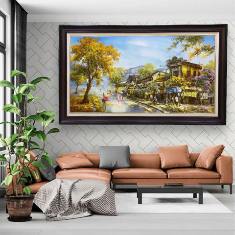 Tranh Phố Cổ Hà Nội Hưng Thịnh