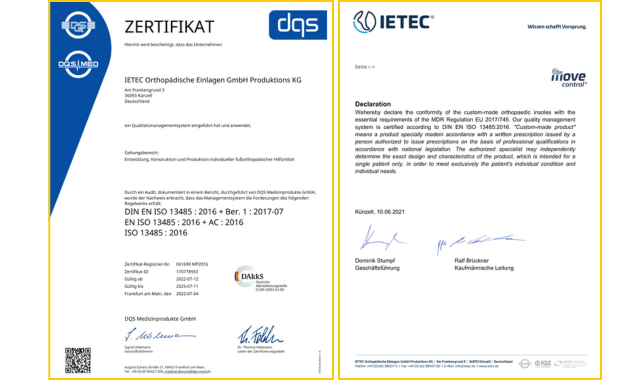 Chứng nhận đạt tiêu chuẩn y tế Đức bởi DQS