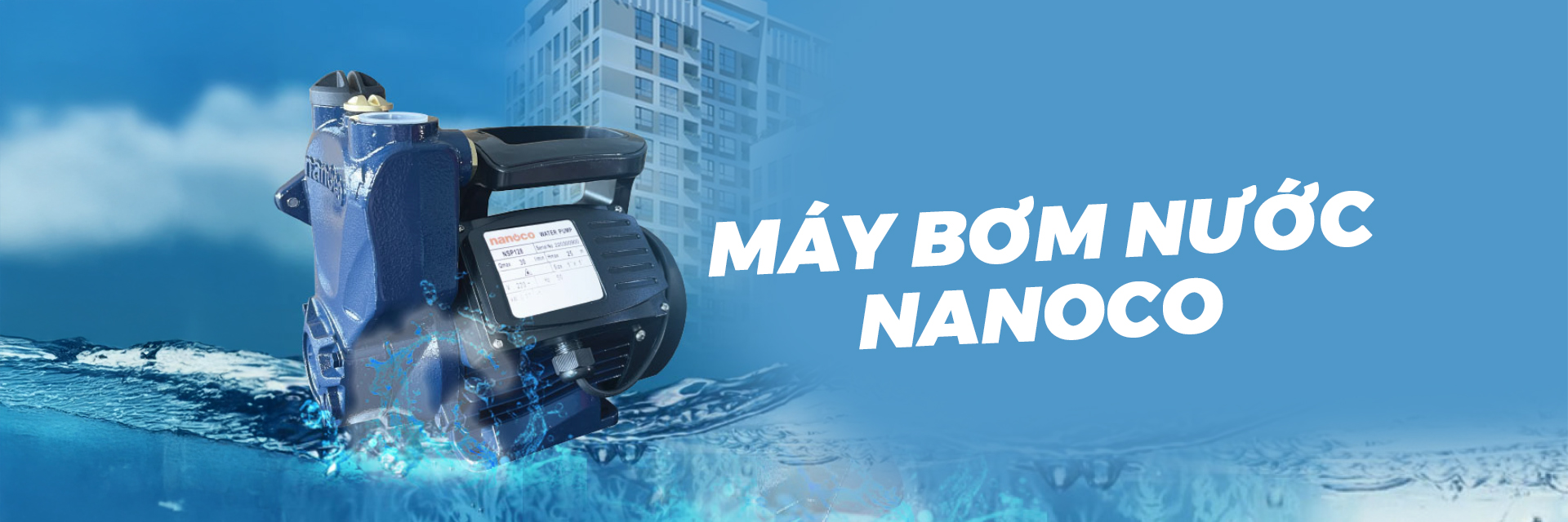 Máy bơm - Banner