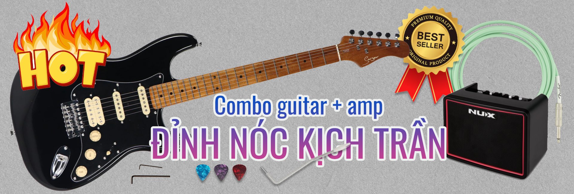 Combo Smiger L-G2 PRO + NUX Mighty Lite BT MKii