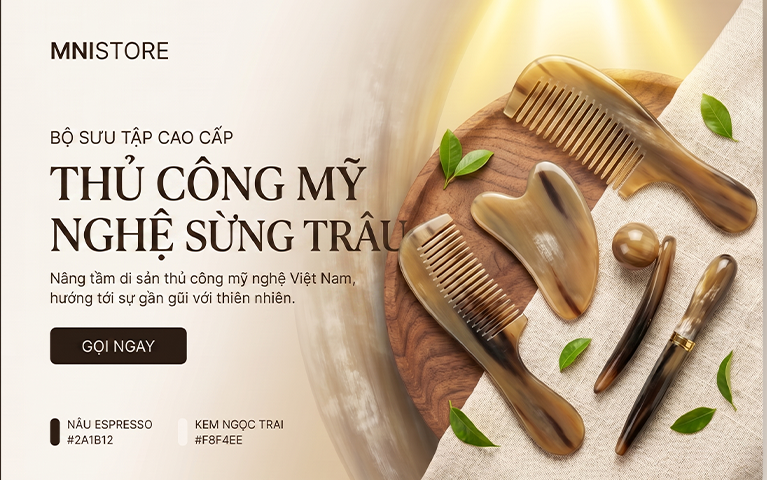 Bộ Sưu Tập Lược Sừng & Dụng Cụ Massage Cao Cấp