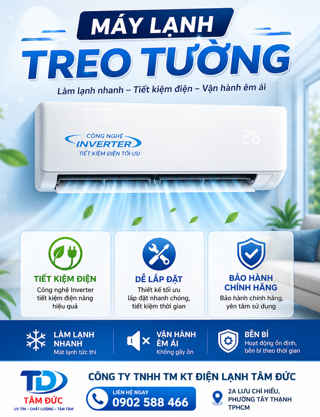 Máy lạnh treo tường dân dụng