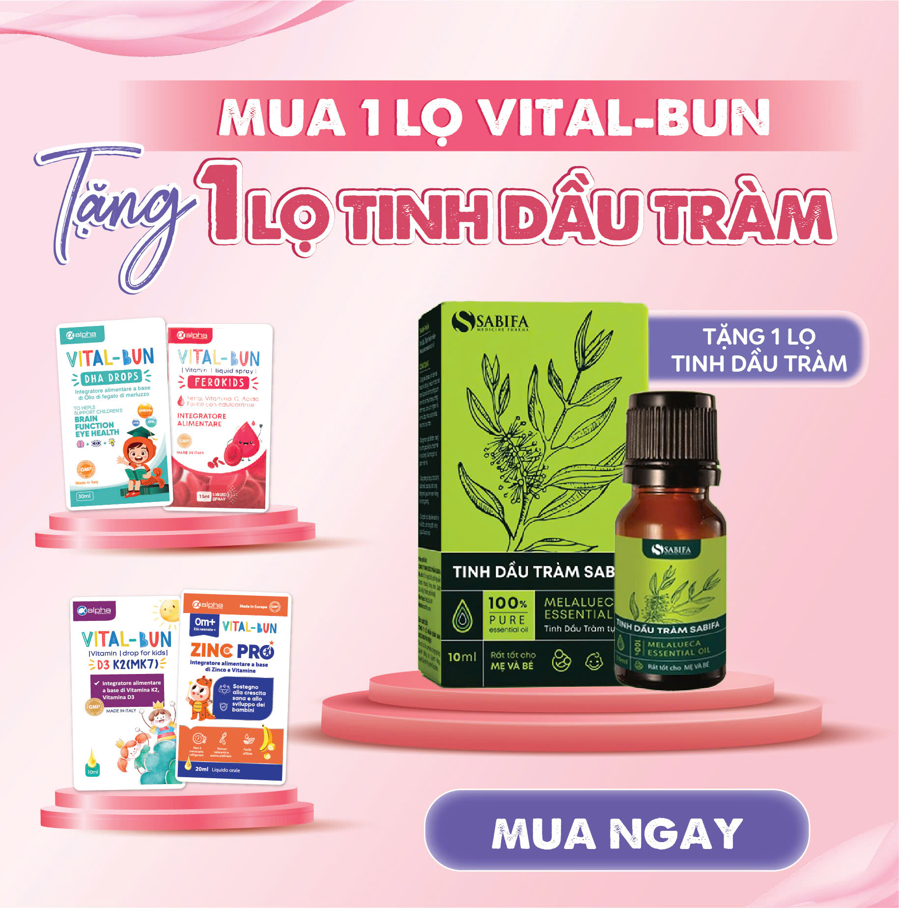Vital-Bun mua 1 tặng 1