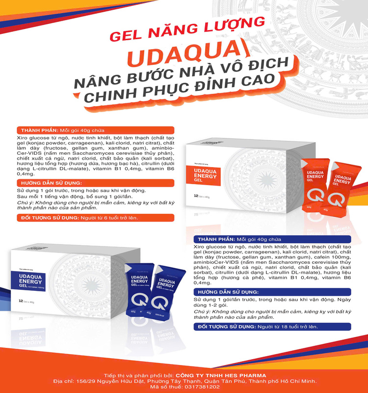 Gel Năng Lượng Udaqua