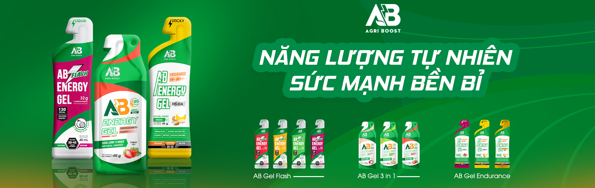 Gel năng lượng AB Flash 130Kcal