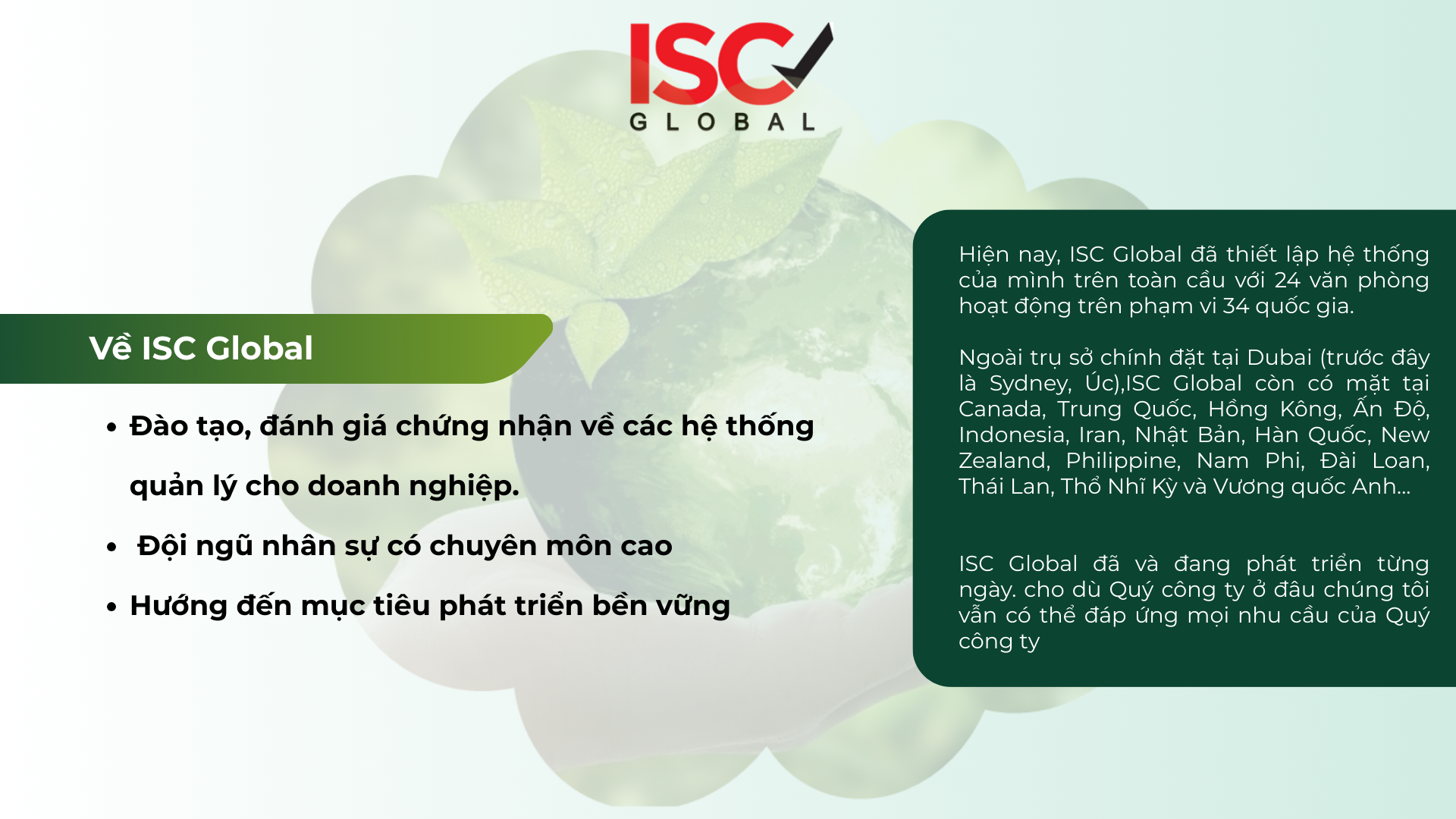 Thành lập ISC Global