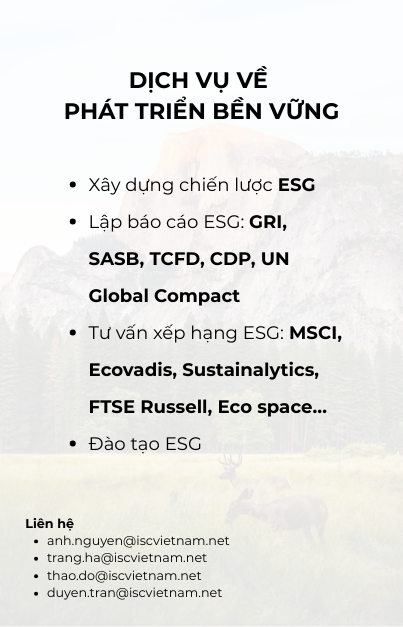 DỊCH VỤ VỀ ESG