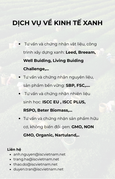 DỊCH VỤ VỀ KINH TẾ XANH