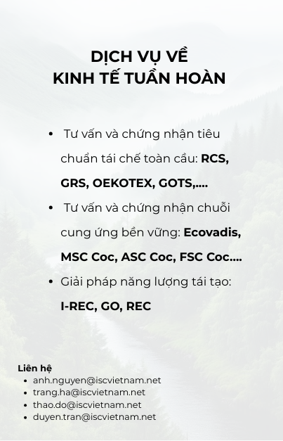 DỊCH VỤ VỀ KINH TẾ TUẦN HOÀN
