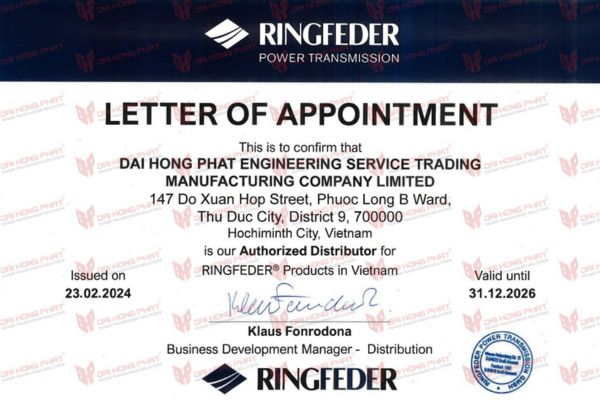 Ringfeder Authorized Distributor