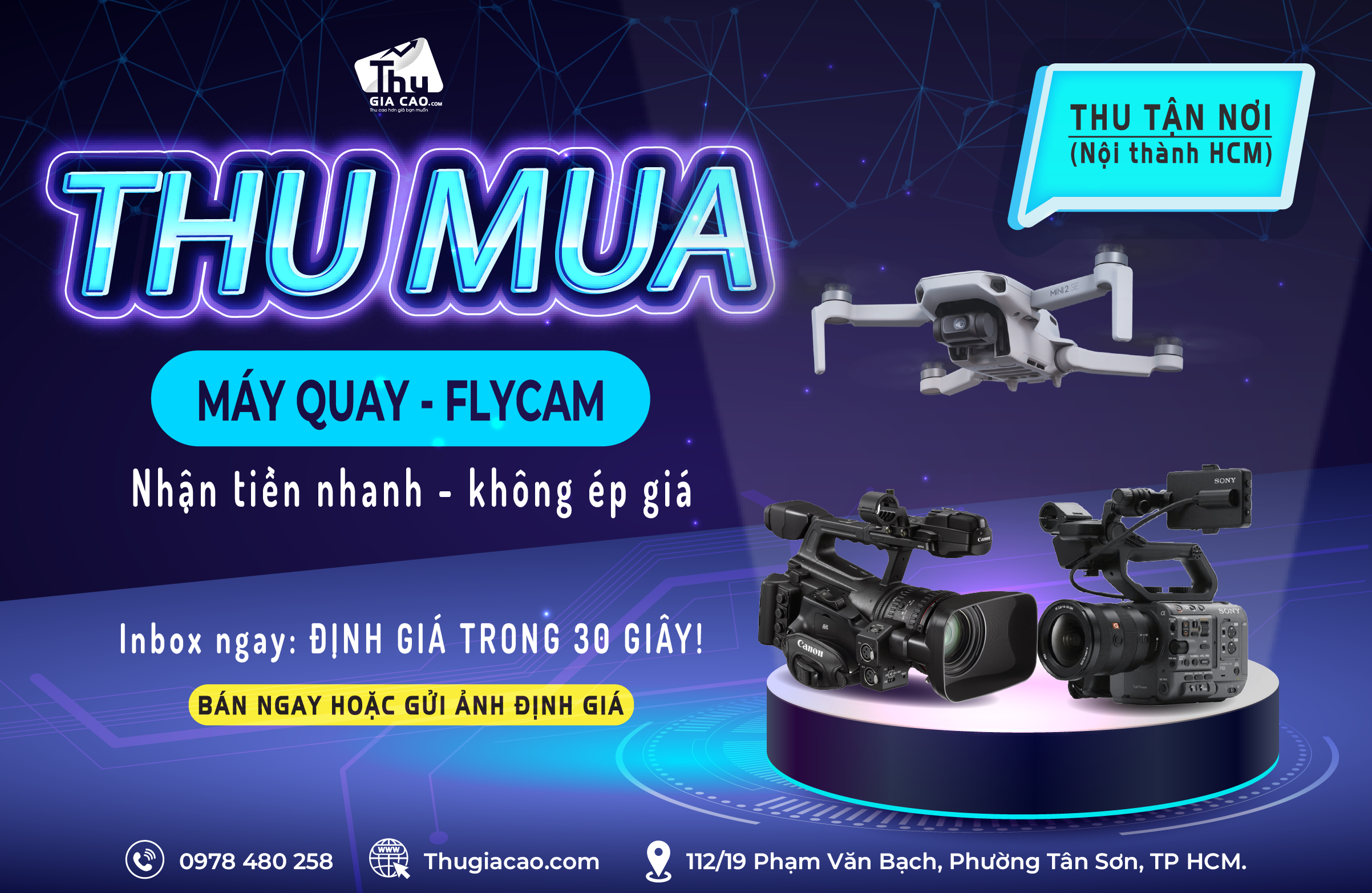 Thu mua Máy Quay Các Loại