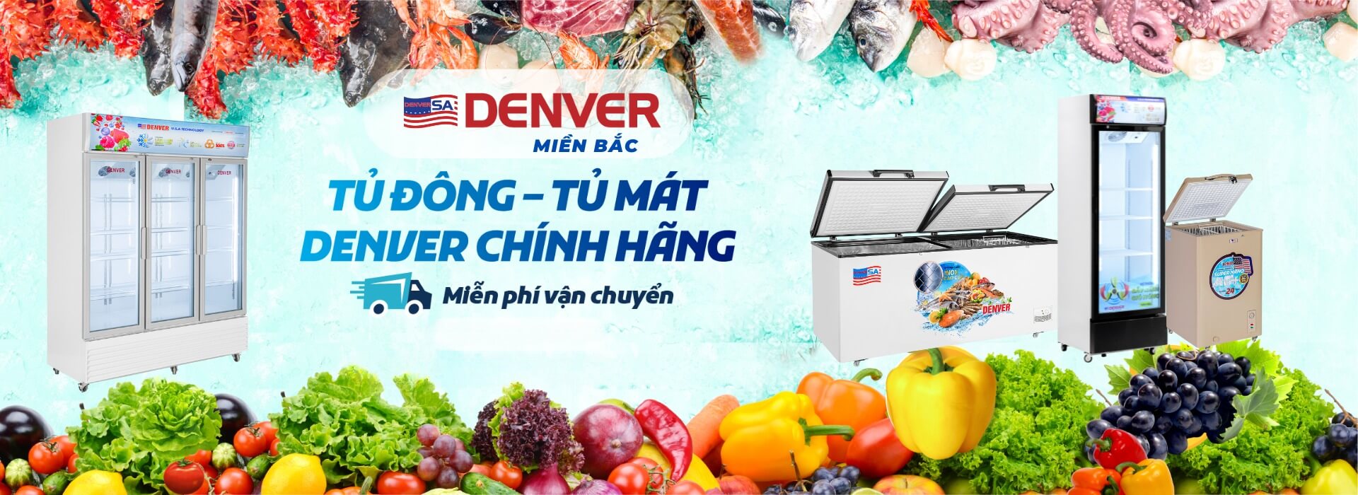 Denver Miền Bắc - Tủ đông - Tủ mát chính hãng