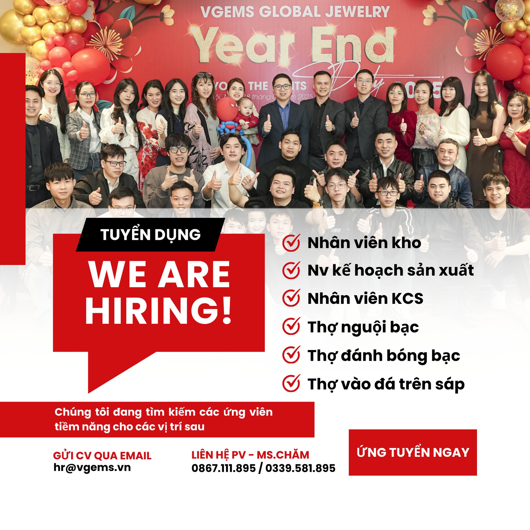 vgems tuyển dụng