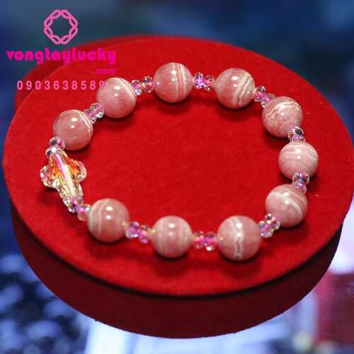 Chuỗi mân côi đá đào hoa