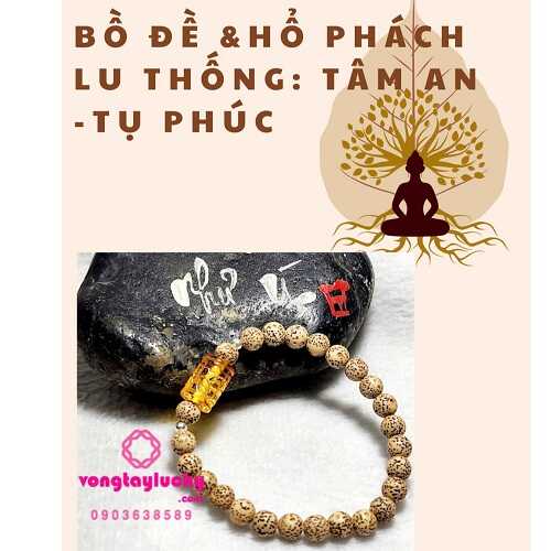 Vòng tay bồ đề tinh nguyệt và hổ phách lu thống