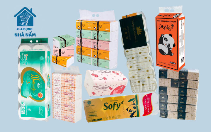 Giấy ăn, giấy vệ sinh, giấy lau đa năng