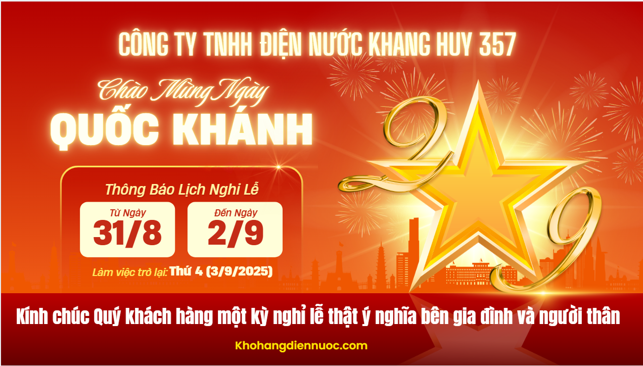 Thông báo Lịch Nghỉ Lễ 2/9
