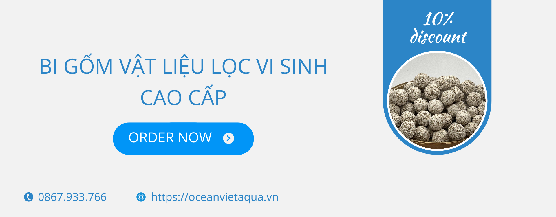 Bi gốm vật liệu lọc vi sinh